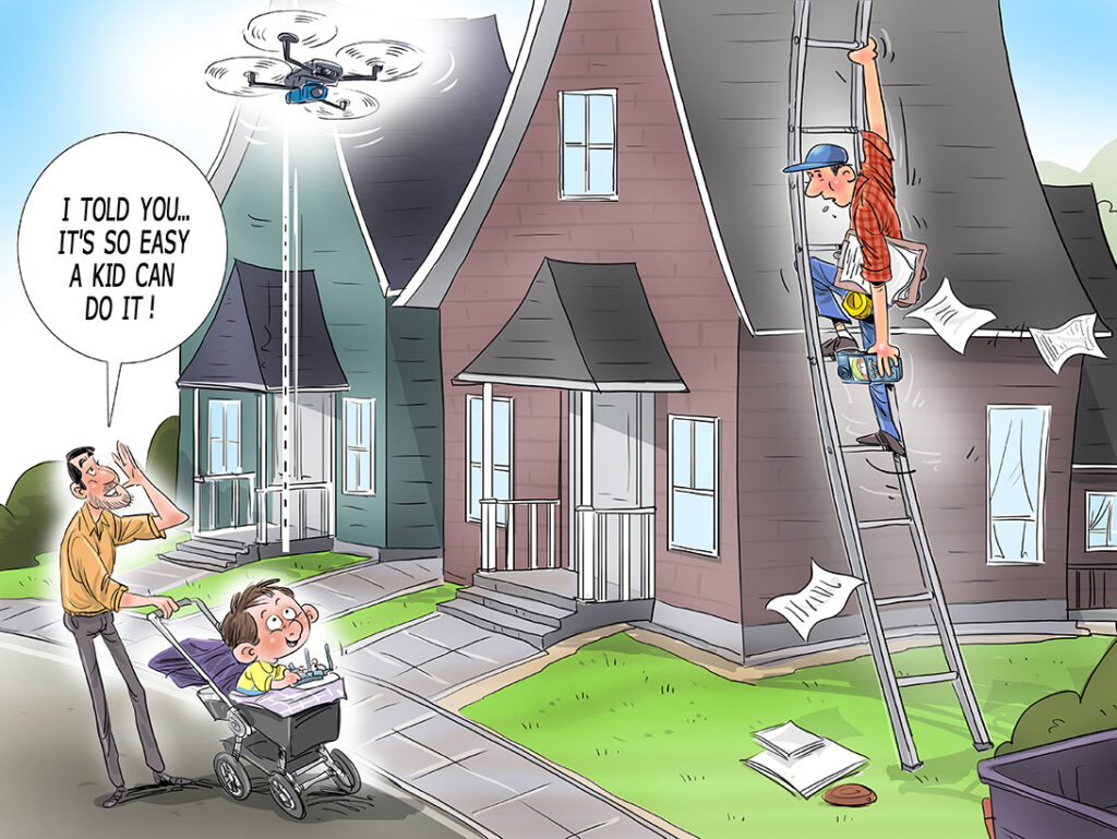 Using a drone for solar site surveys is so easy a kid can do it.